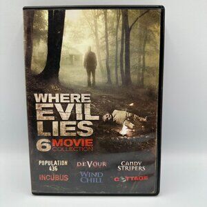 Where Evil Lies 6 Movie Collection DVD Population 436 Devour Candy Stripers